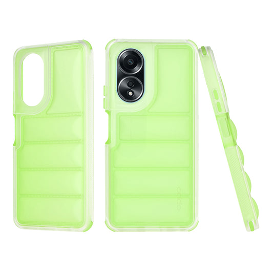 Hoes voor Oppo A58 4G, Techsuit, Wave Shield, Groen