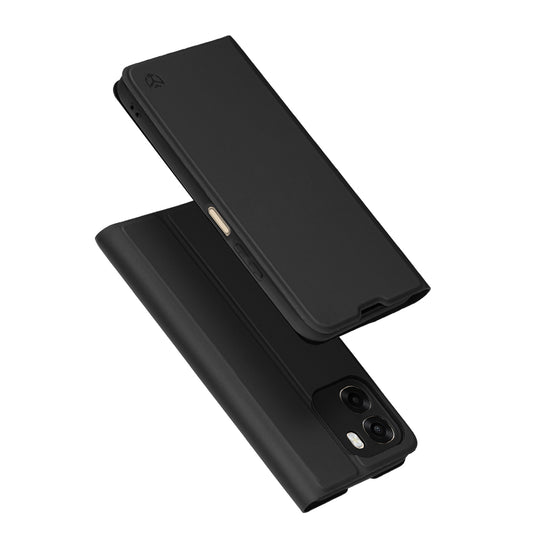 Hoes voor Oppo A6 4G, Techsuit, Magskin Book, Zwart