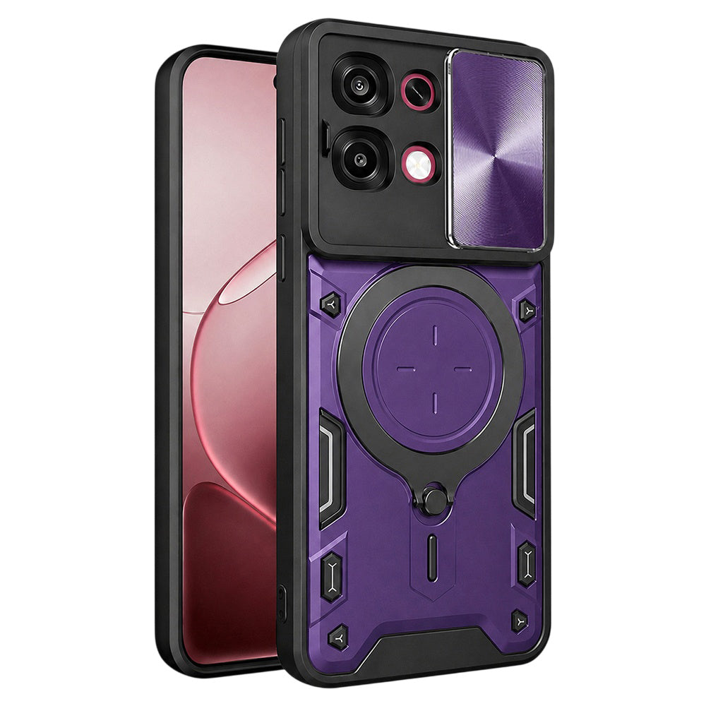 Hoes voor Oppo A6 Pro 5G / A6 Pro 4G, Techsuit, CamGuard Pro, Paars