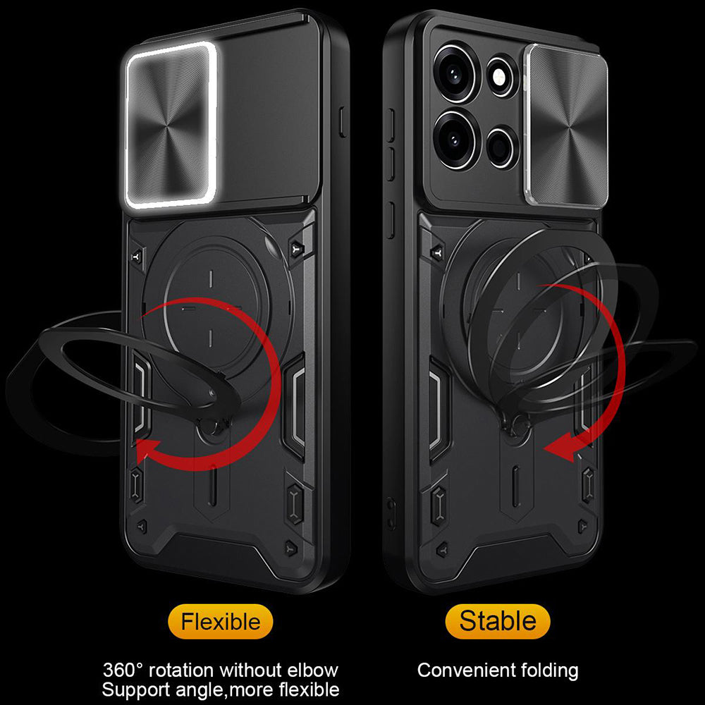 Hoes voor Oppo A6 Pro 5G / A6 Pro 4G, Techsuit, CamGuard Pro, Paars