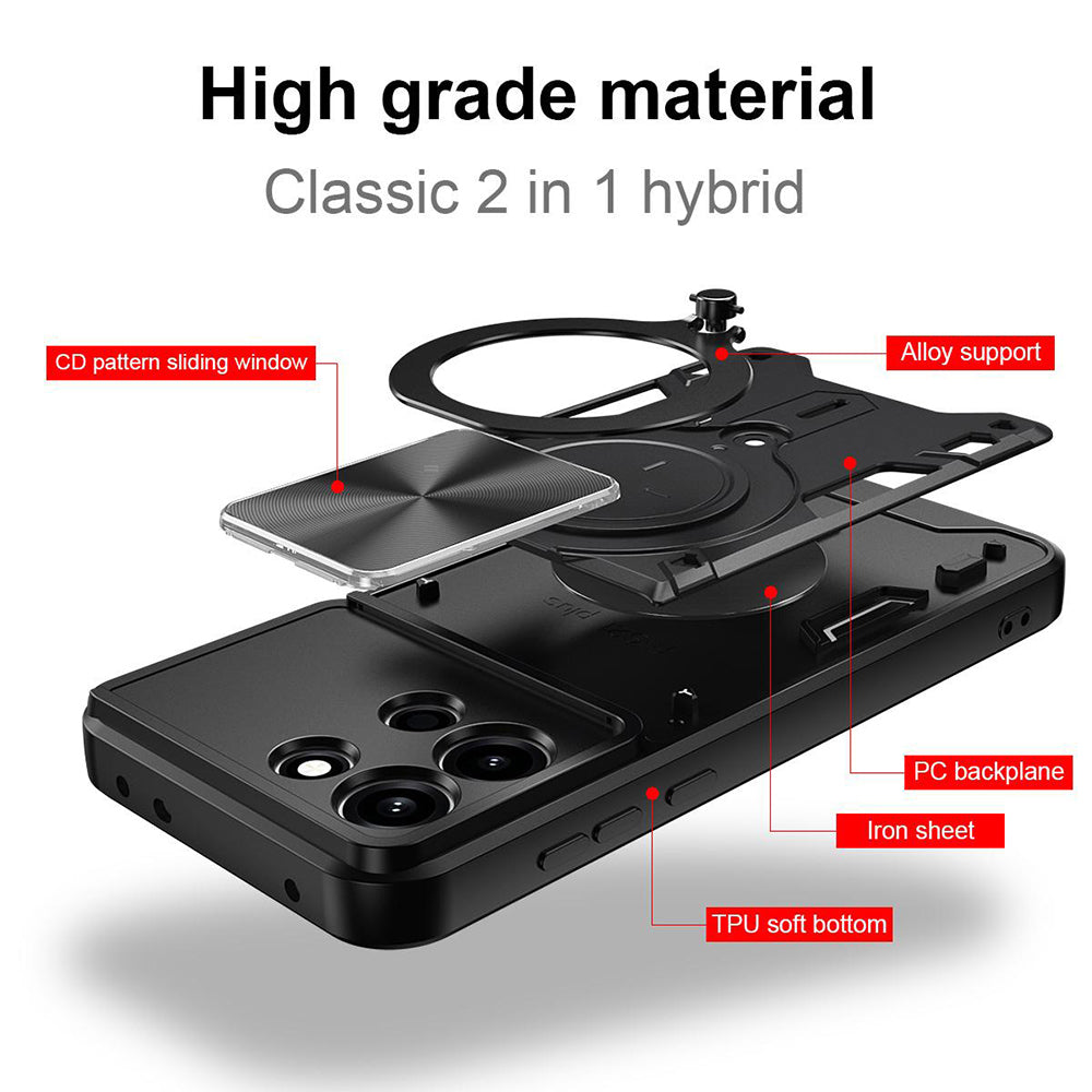 Hoes voor Oppo A6 Pro 5G / A6 Pro 4G, Techsuit, CamGuard Pro, Rood