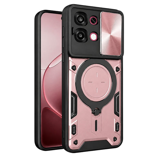 Hoes voor Oppo A6 Pro 5G / A6 Pro 4G, Techsuit, CamGuard Pro, Roze Goudkleurig