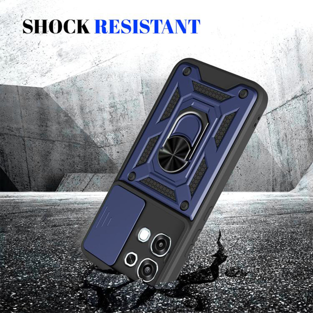 Hoes voor Oppo A6 Pro 5G / A6 Pro 4G, Techsuit, CamShield, Blauw