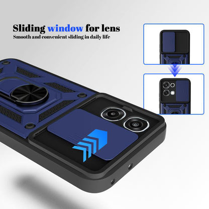 Hoes voor Oppo A6 Pro 5G / A6 Pro 4G, Techsuit, CamShield, Blauw