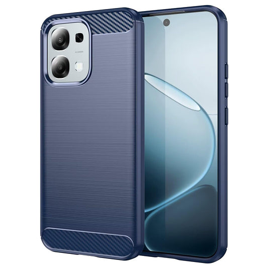Telefoonhoesje voor Oppo A6 Pro 5G / A6 Pro 4G, Techsuit, Carbon, Blauw