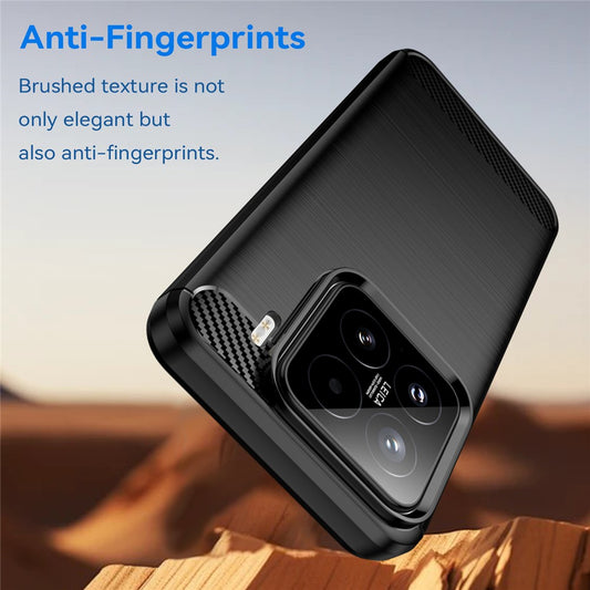 Telefoonhoesje voor Oppo A6 Pro 5G / A6 Pro 4G, Techsuit, Carbon, Blauw