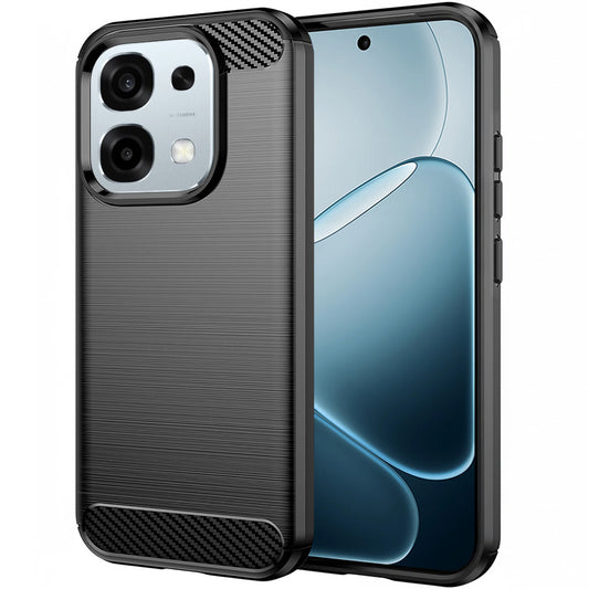 Hoes voor Oppo A6 Pro 5G / A6 Pro 4G, Techsuit, Carbon, Zwart