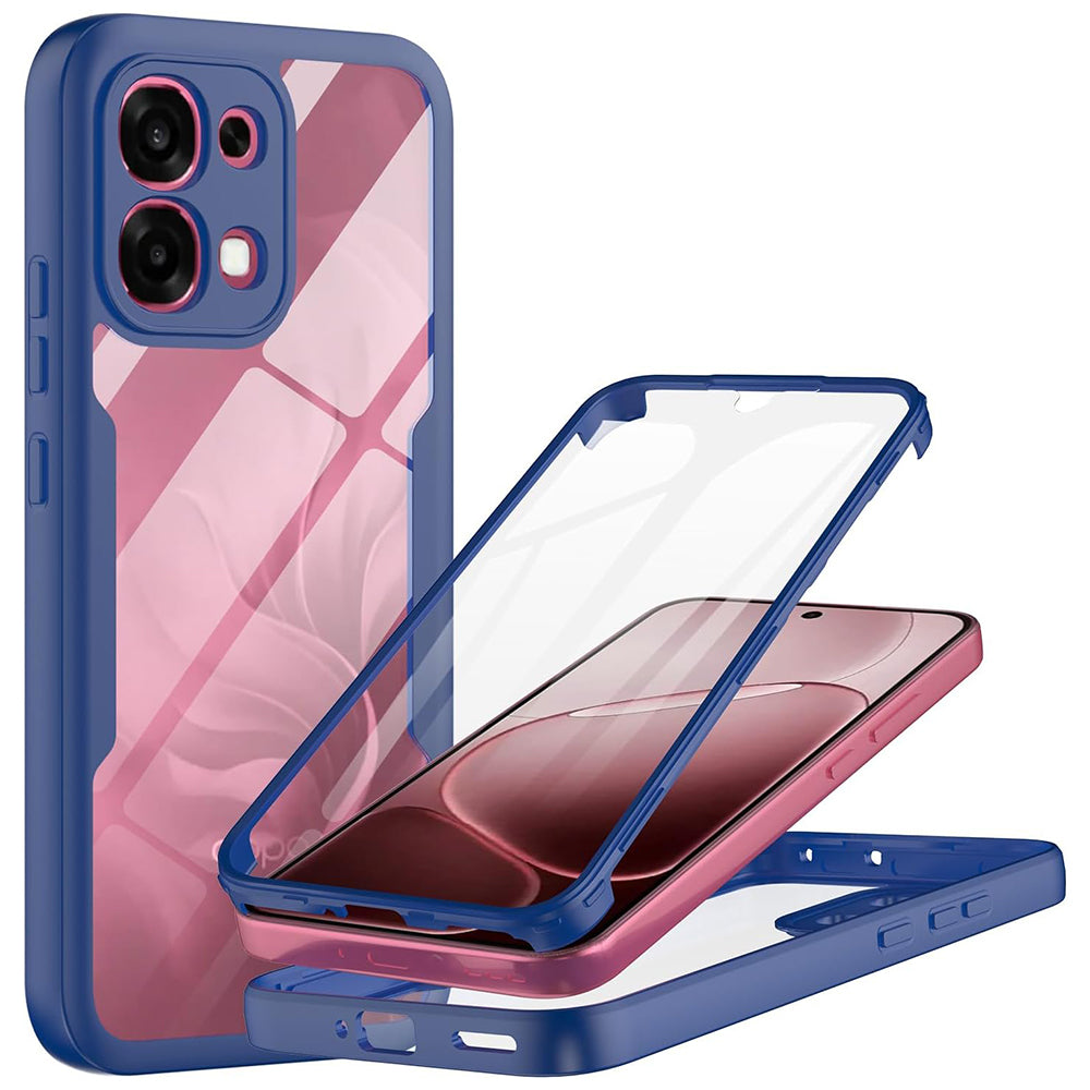 Hoes voor Oppo A6 Pro 5G / A6 Pro 4G, Techsuit, ColorVerse 360, Blauw