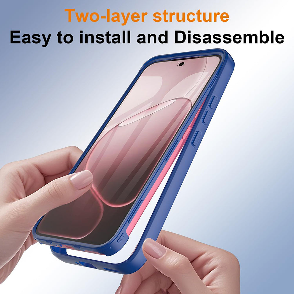 Hoes voor Oppo A6 Pro 5G / A6 Pro 4G, Techsuit, ColorVerse 360, Blauw