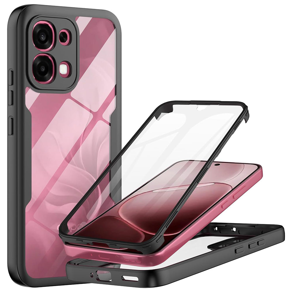 Hoes voor Oppo A6 Pro 5G / A6 Pro 4G, Techsuit, ColorVerse 360, Zwart