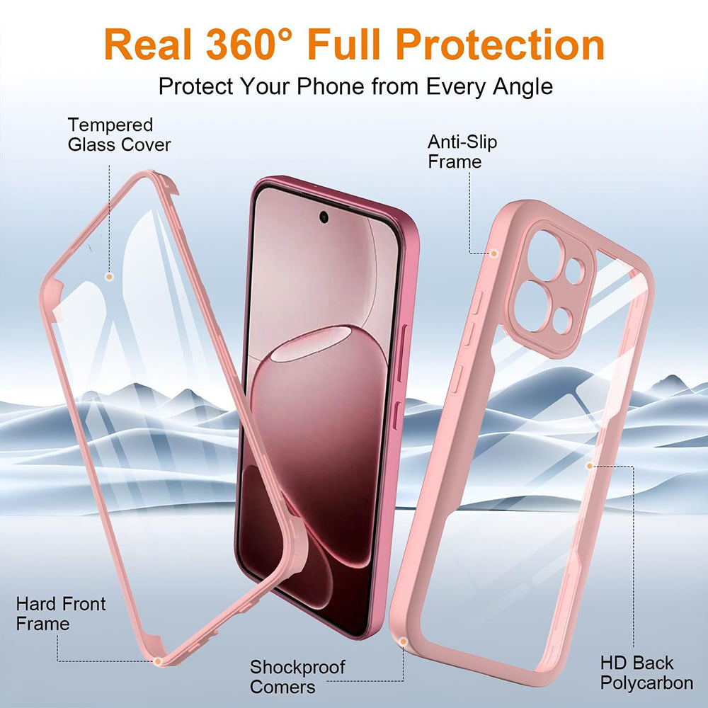 Hoes voor Oppo A6 Pro 5G / A6 Pro 4G, Techsuit, ColorVerse 360, Roze