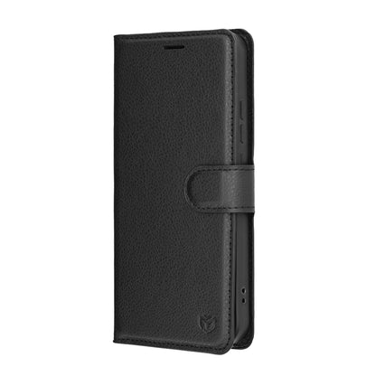 Hoes voor Oppo A6 Pro 5G / A6 Pro 4G, Techsuit, Lederen Folio, Zwart