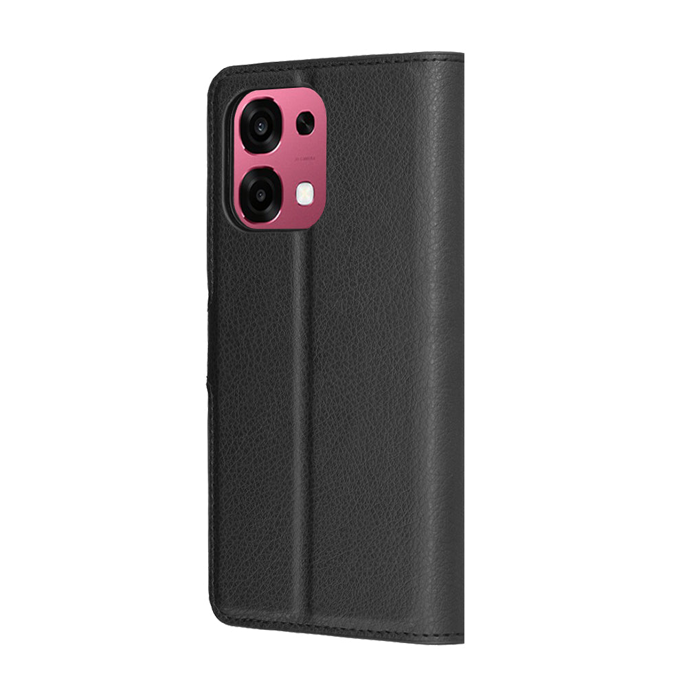 Hoes voor Oppo A6 Pro 5G / A6 Pro 4G, Techsuit, Lederen Folio, Zwart
