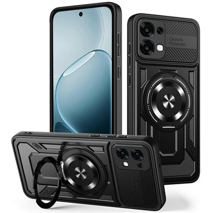 Hoes voor Oppo A6 Pro 5G / A6 Pro 4G, Techsuit, RuggedCam, Zwart