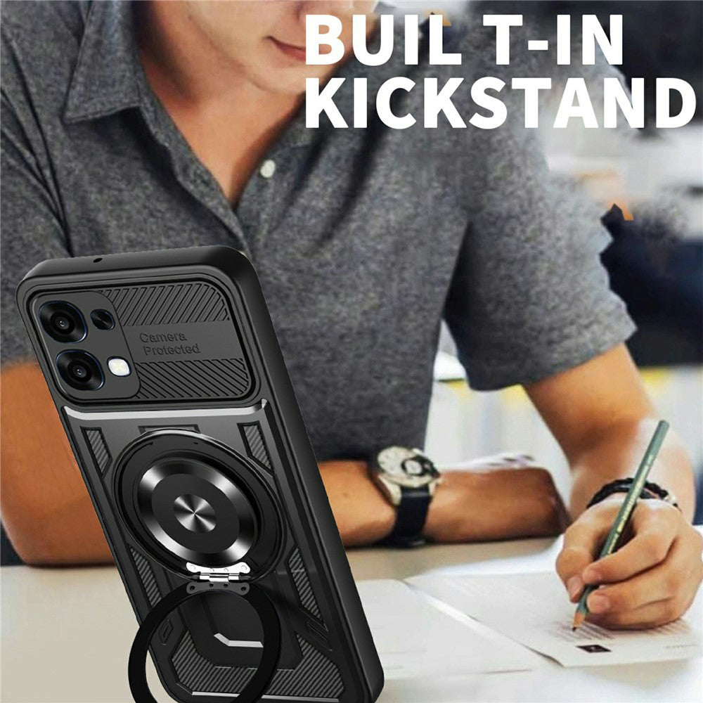 Hoes voor Oppo A6 Pro 5G / A6 Pro 4G, Techsuit, RuggedCam, Zwart