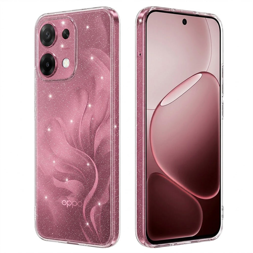 Hoesje voor Oppo A6 Pro 5G / A6 Pro 4G, Techsuit, SparkleSkin, Transparant