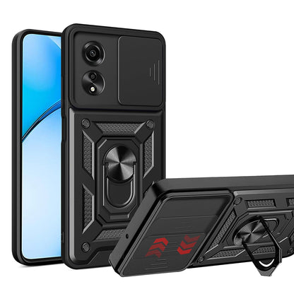 Hoes voor Oppo A60, Techsuit, CamShield, Zwart