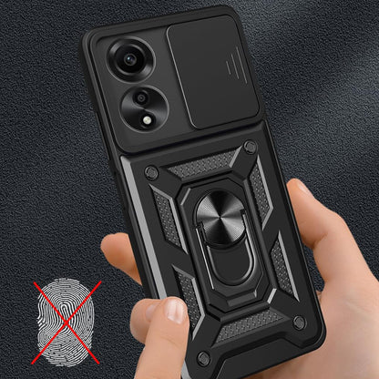 Hoes voor Oppo A60, Techsuit, CamShield, Zwart