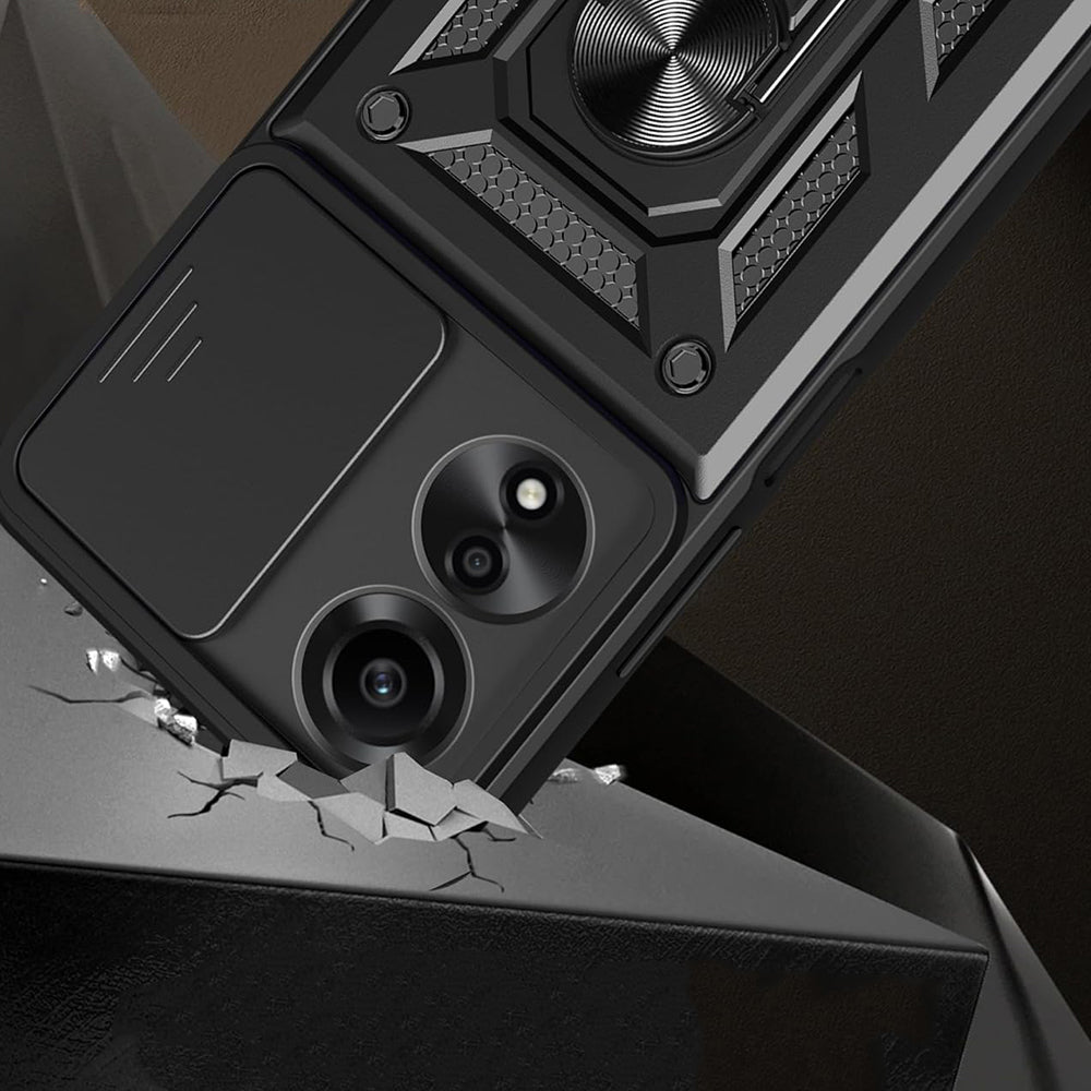 Hoes voor Oppo A60, Techsuit, CamShield, Zwart