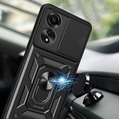 Hoes voor Oppo A60, Techsuit, CamShield, Zwart
