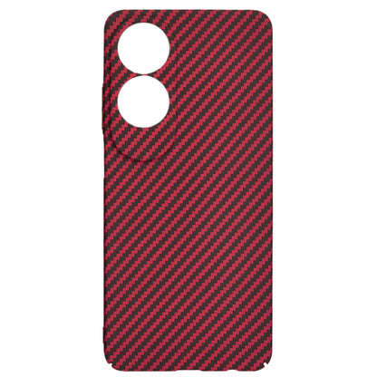Hoes voor Oppo A60, Techsuit, Carbonite FiberShell, Rood
