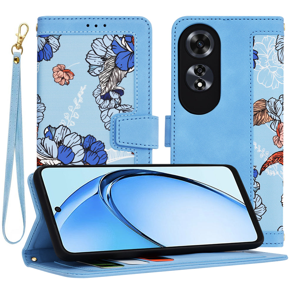 Hoes voor Oppo A60, Techsuit, FlipCraft, Blauw