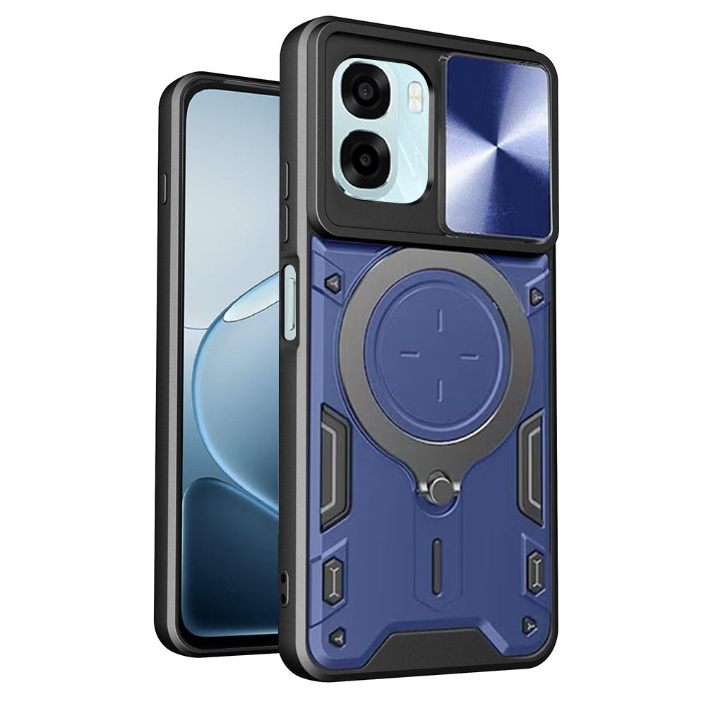 Hoesje voor Oppo A6k 4G / A6x 4G / A6x / A6 4G, Techsuit, CamGuard Pro, Blauw