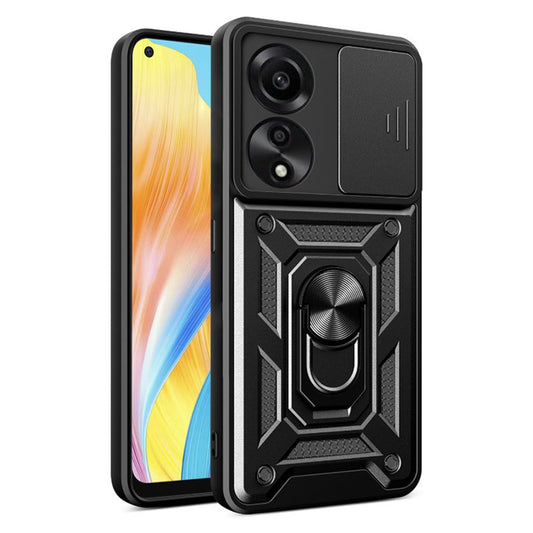 Hoesje voor Oppo A78 4G, Techsuit, CamShield, Zwart