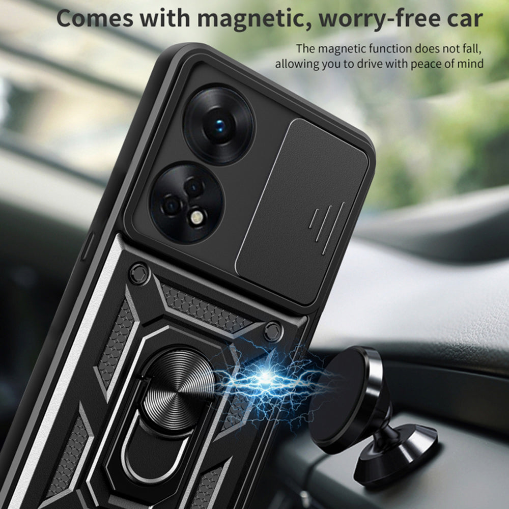 Hoes voor Oppo A78 4G, Techsuit, CamShield, Groen