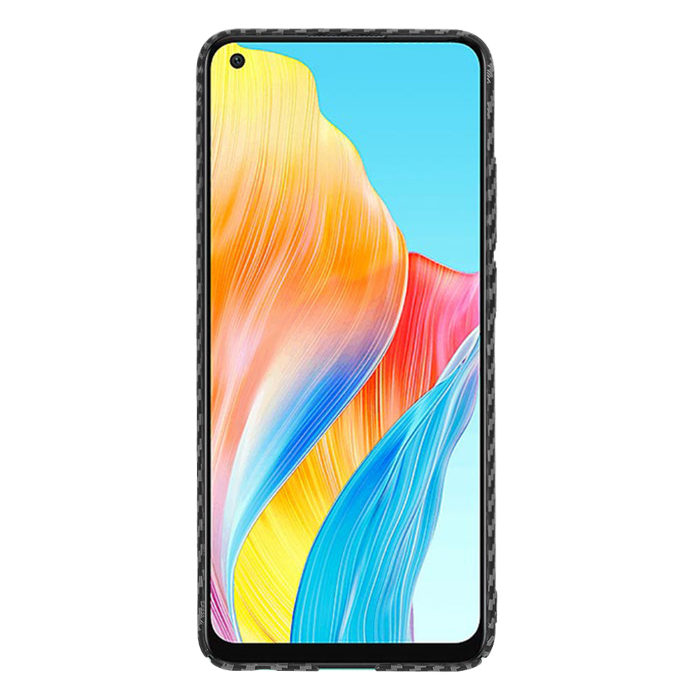 Hoesje voor Oppo A78 4G, Techsuit, Carbonite FiberShell, Zwart