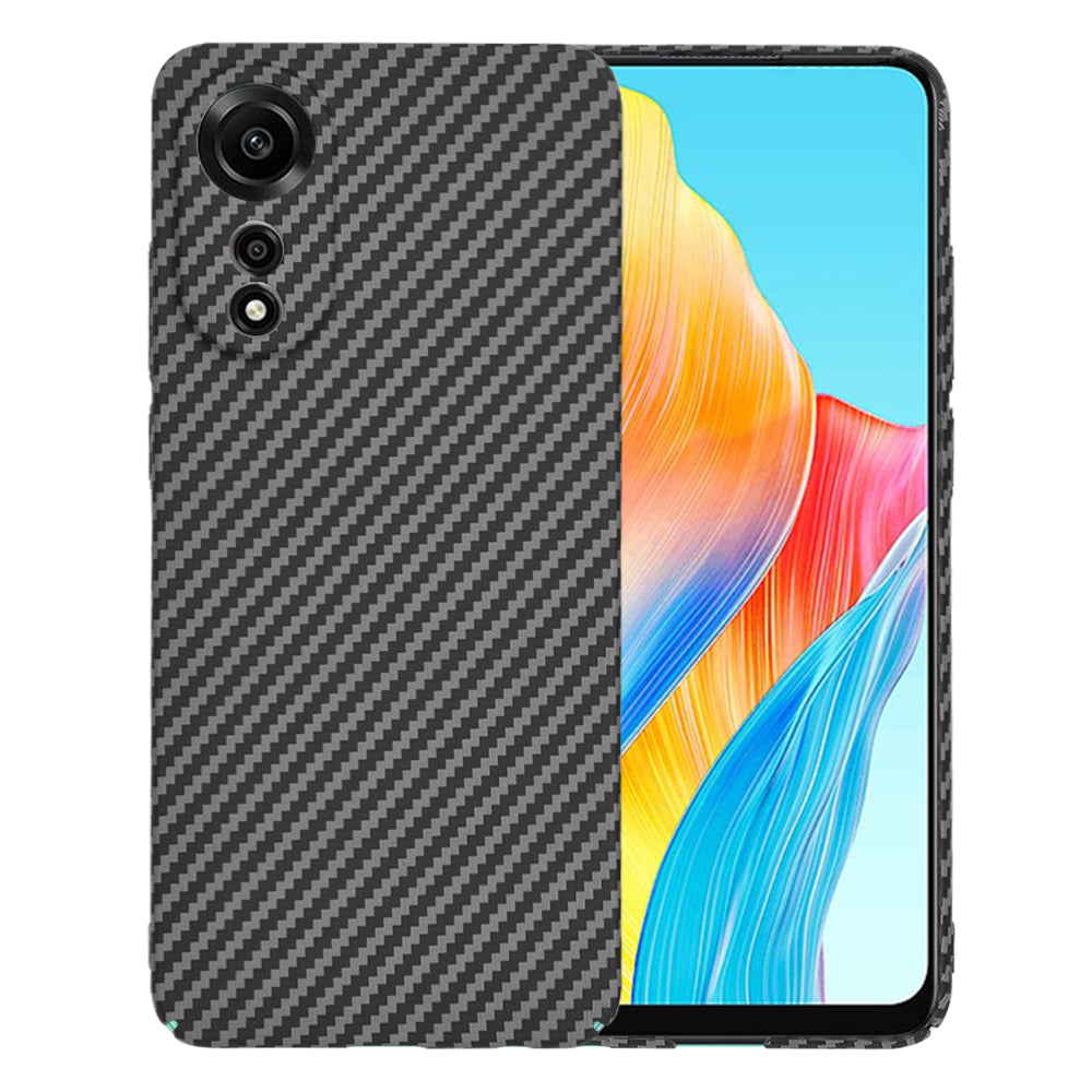 Hoesje voor Oppo A78 4G, Techsuit, Carbonite FiberShell, Zwart