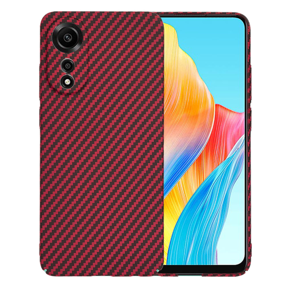 Hoes voor Oppo A78 4G, Techsuit, Carbonite FiberShell, Rood