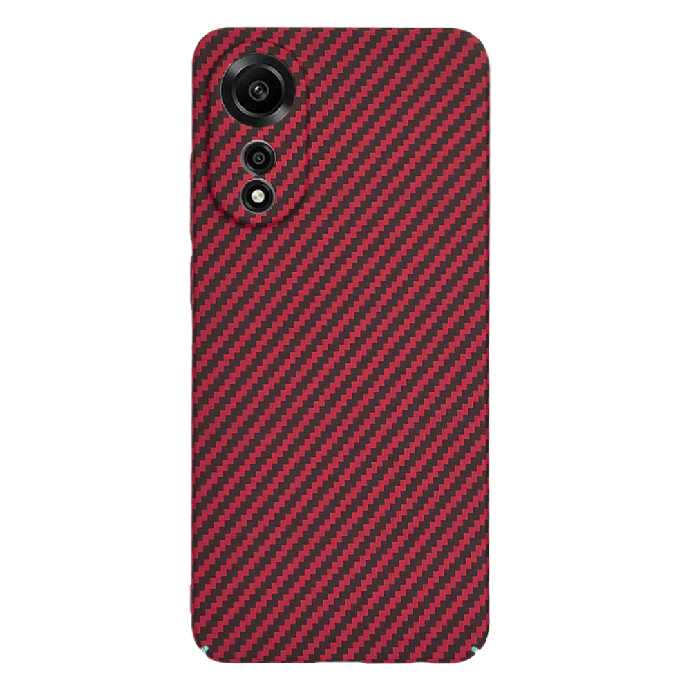 Hoes voor Oppo A78 4G, Techsuit, Carbonite FiberShell, Rood