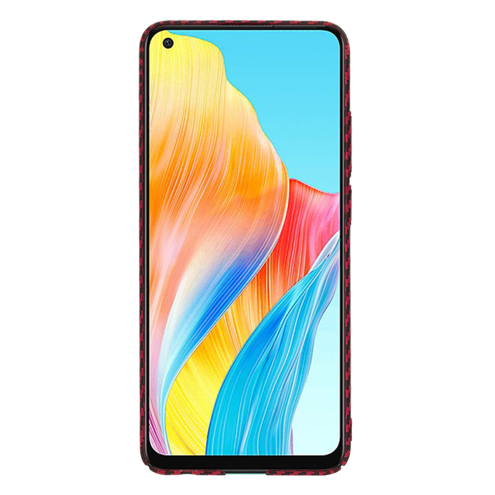 Hoes voor Oppo A78 4G, Techsuit, Carbonite FiberShell, Rood
