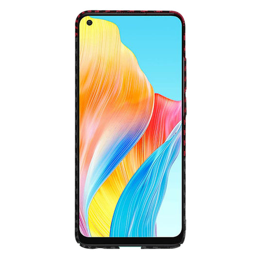 Hoes voor Oppo A78 4G, Techsuit, Carbonite FiberShell, Zwart Rood