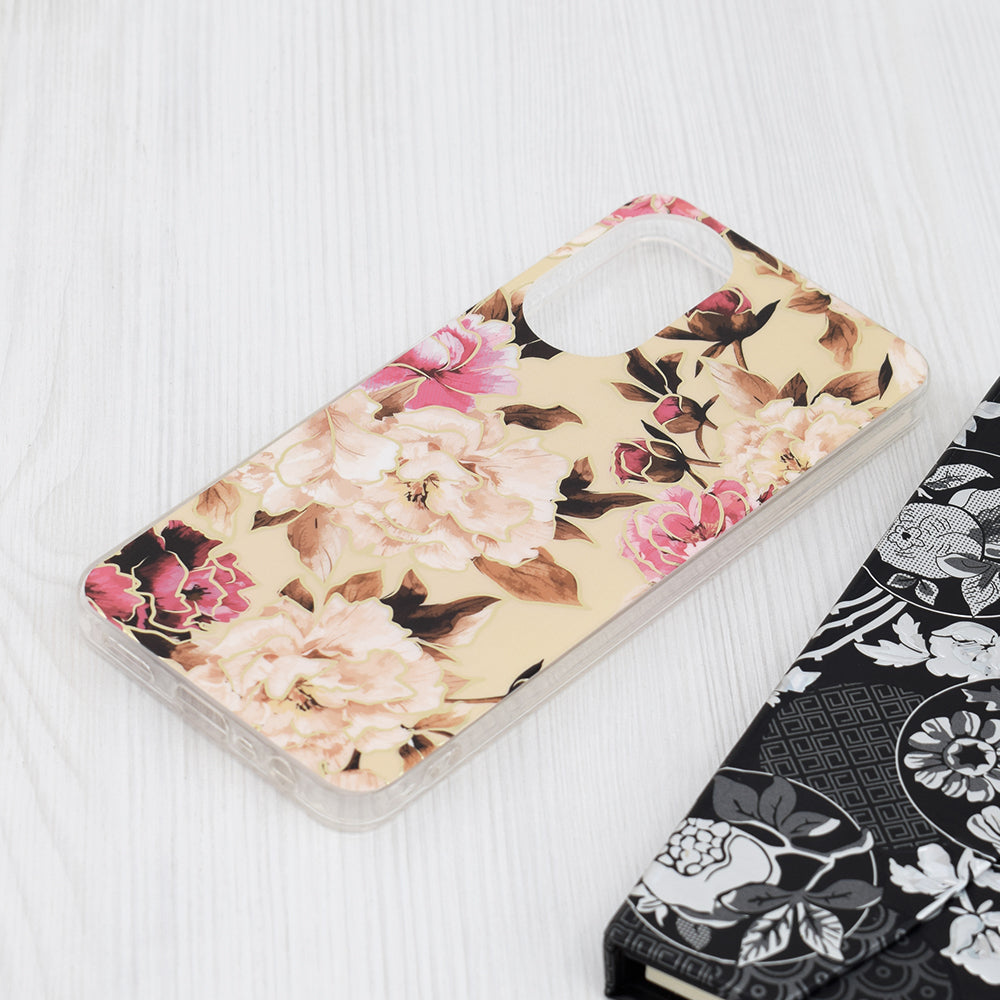 Hoes voor Oppo A78 4G, Techsuit, Marble, Beige