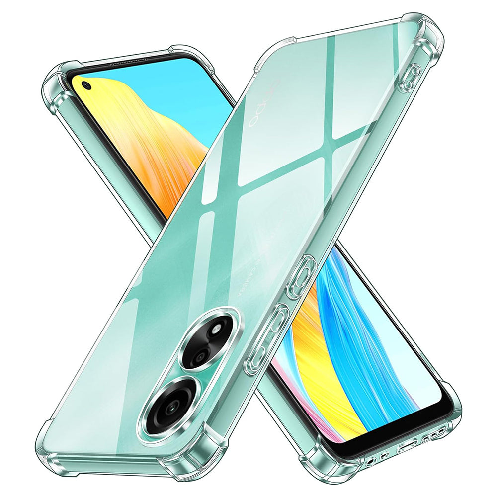 Hoes voor Oppo A78 4G, Techsuit, Schokbestendig Helder, Transparant