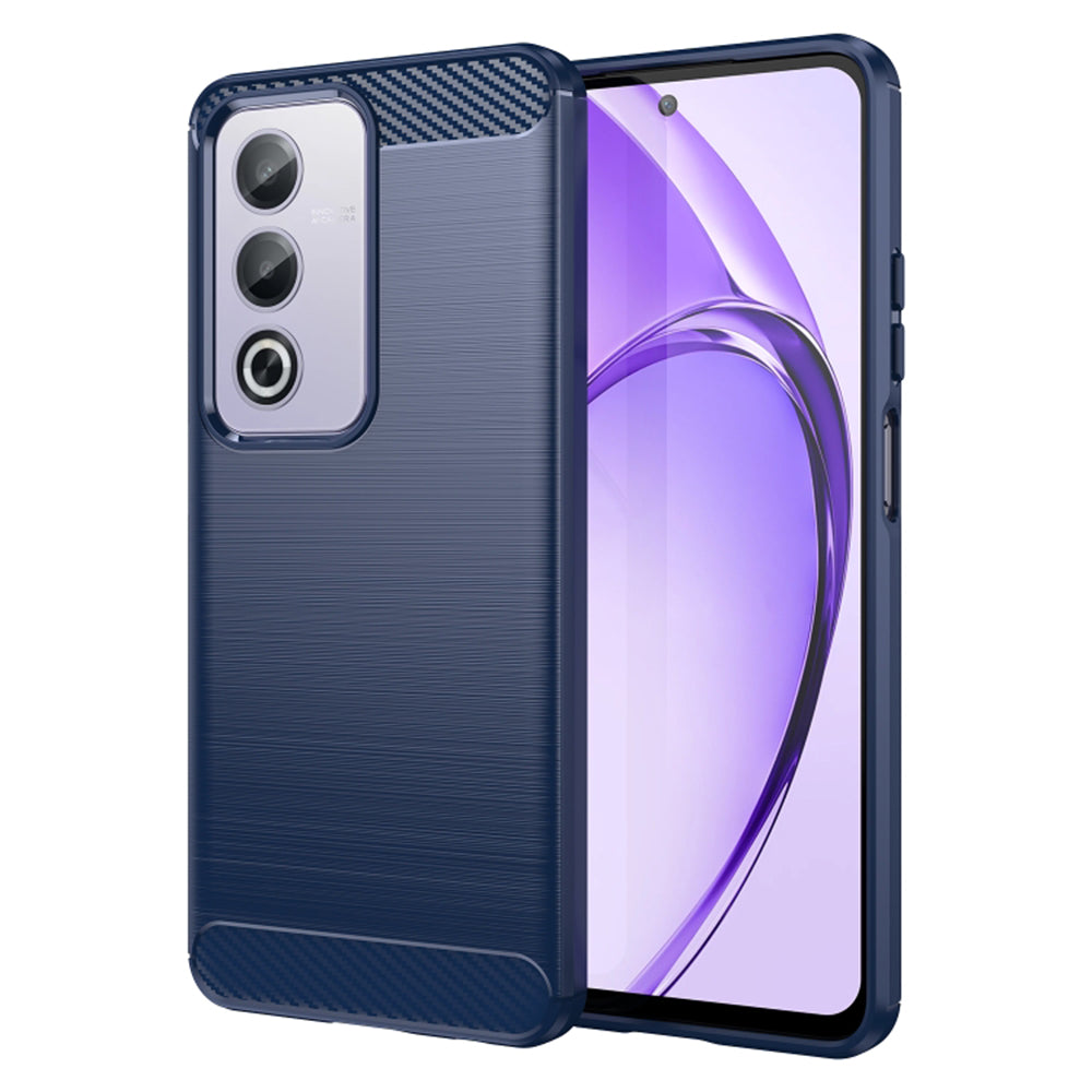 Hoes voor Oppo A80, Techsuit, Carbon, Blauw