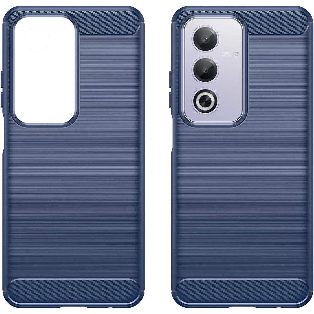Hoes voor Oppo A80, Techsuit, Carbon, Blauw