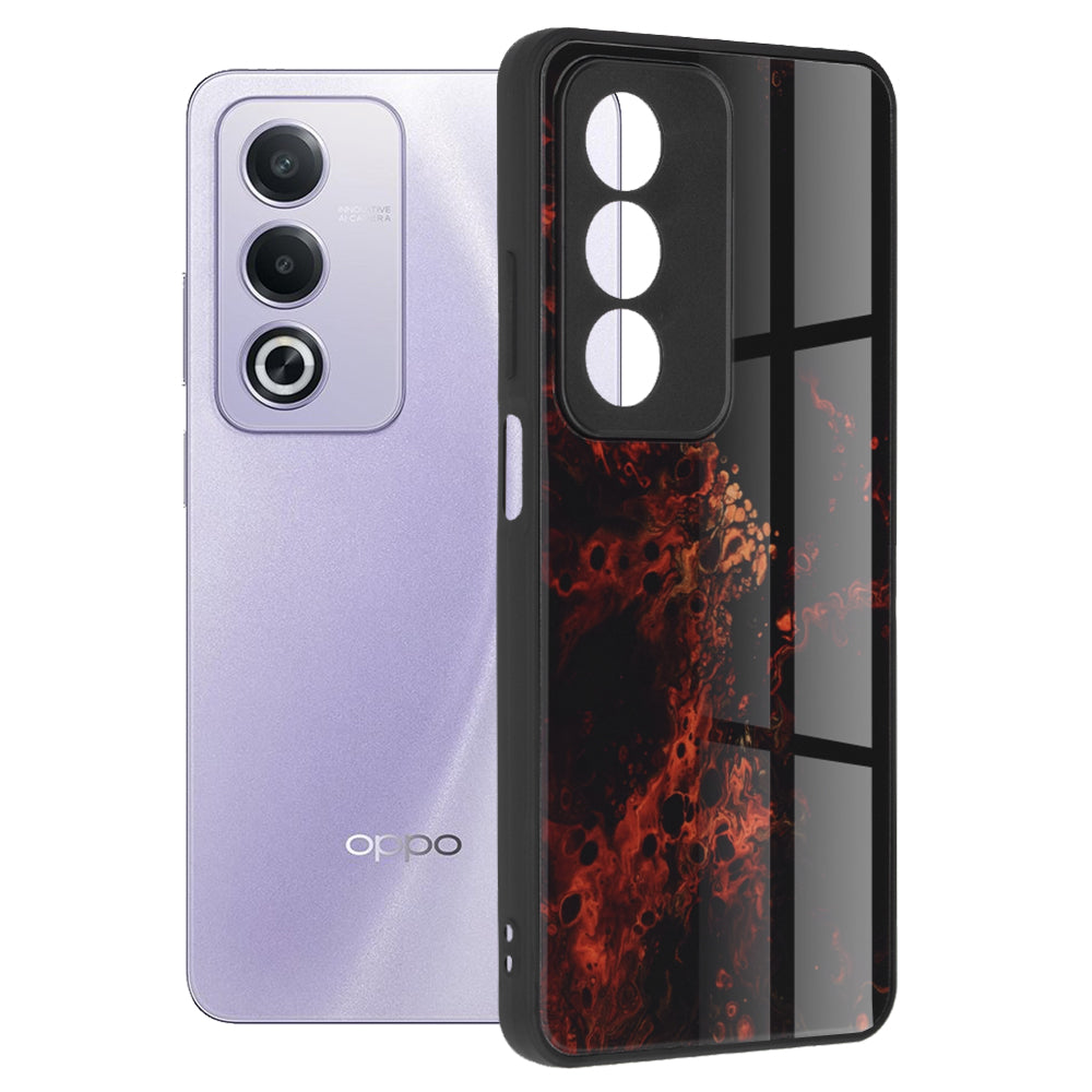 Hoes voor Oppo A80, Techsuit, Glaze, Rood