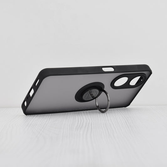 Hoes voor Oppo A98, Techsuit, Glinth, Zwart