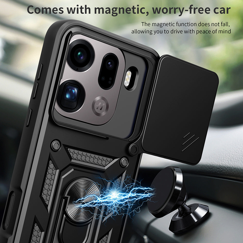 Hoes voor Oppo Find X9 Pro, Techsuit, CamShield, Zwart