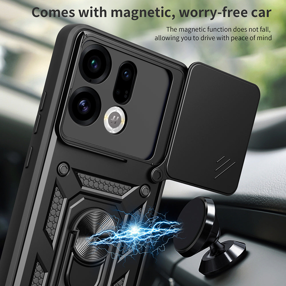 Hoes voor Oppo Find X9, Techsuit, CamShield, Zwart