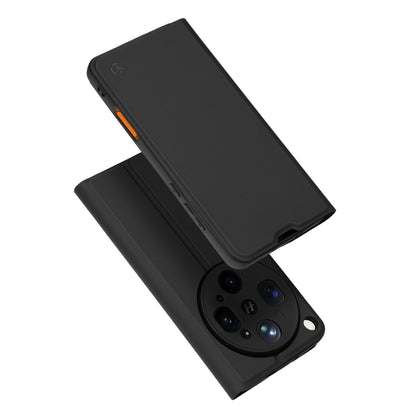 Hoes voor Oppo Find X9 Ultra, Techsuit, Magskin Book, Zwart