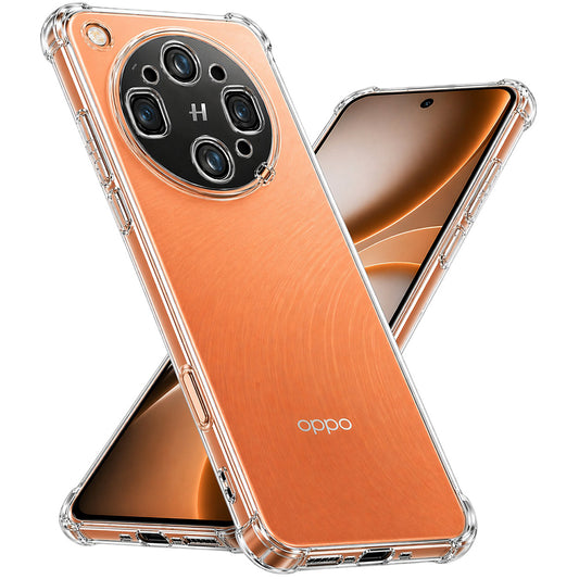 Hoes voor Oppo Find X9 Ultra, Techsuit, Schokbestendig Clear, Transparant