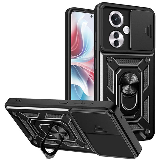 Hoesje voor Oppo Reno11 F, Techsuit, CamShield, Zwart
