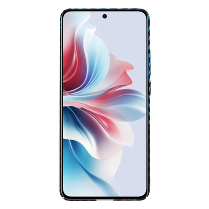 Hoes voor Oppo Reno11 F, Techsuit, Carbonite FiberShell, Zwart Blauw