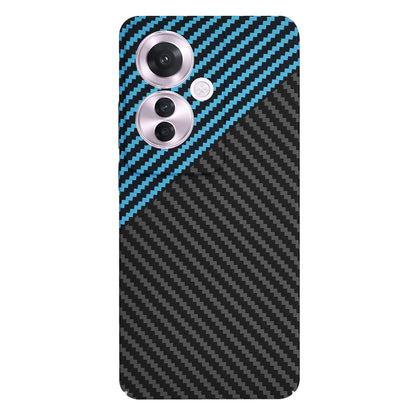 Hoes voor Oppo Reno11 F, Techsuit, Carbonite FiberShell, Zwart Blauw