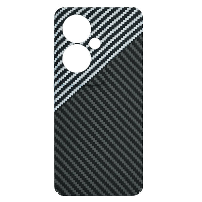 Hoesje voor Oppo Reno11 F, Techsuit, Carbonite FiberShell, Zwart Grijs