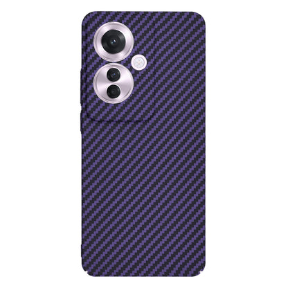 Hoes voor Oppo Reno11 F, Techsuit, Carbonite FiberShell, Paars
